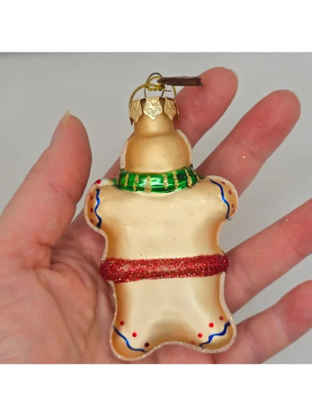 Christmas Ornament Glass Gingerbread Man Thomas Pacconi Museum Series 2003 VTG